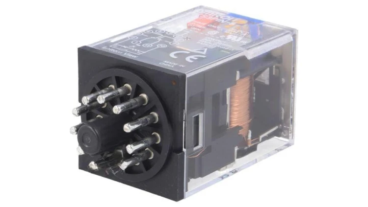 MKS3PIN-5-24DC Przekaźnik: elektromagnetyczny 3PDT Ucewki: 24VDC 10A/250VAC