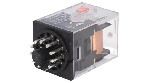 MKS3P-5-230AC Przekaźnik: elektromagnetyczny 3PDT Ucewki: 230VAC 10A/250VAC