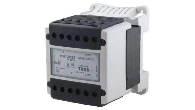 DF-680100029 Transformator sieciowy 100VA 230VAC 230V na szynę DIN IP20