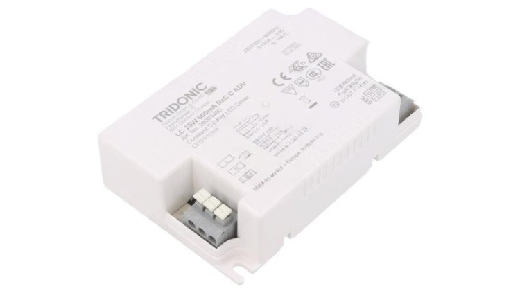 28002490 Zasilacz: impulsowy LED 25W 21,4÷44VDC 600mA 198÷264VAC IP20