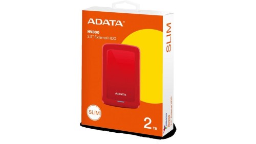 DYSK ZEWNĘTRZNY ADATA DashDrive HV300 2TB 2.5 USB3.1 Czerwony