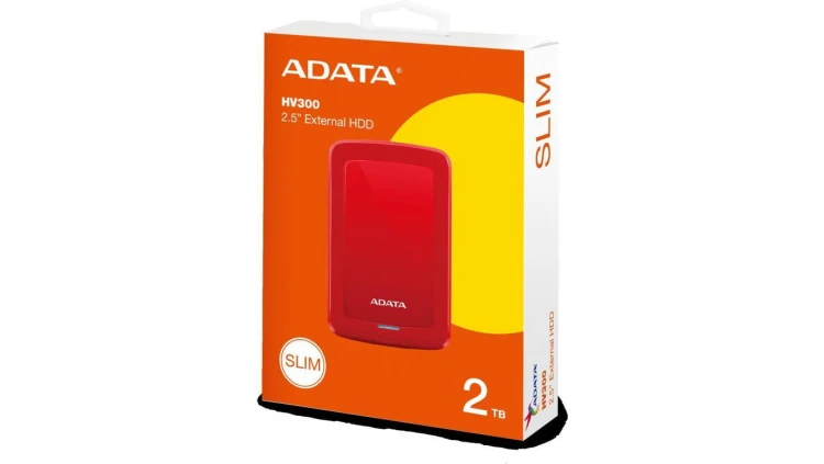 DYSK ZEWNĘTRZNY ADATA DashDrive HV300 2TB 2.5 USB3.1 Czerwony