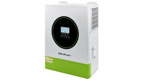 Qoltec Hybrydowy inwerter solarny Off-Grid 11000W 160A 48V MPPT BMS Sinus opcja Wi-Fi Power Factor 1.0