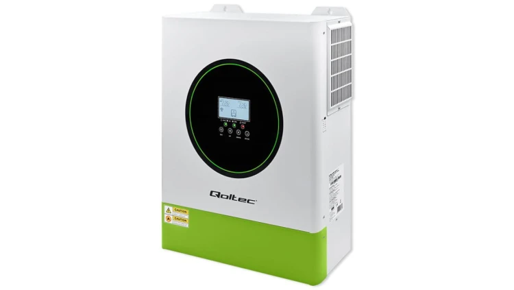 Qoltec Hybrydowy inwerter solarny Off-Grid 11000W 160A 48V MPPT BMS Sinus opcja Wi-Fi Power Factor 1.0