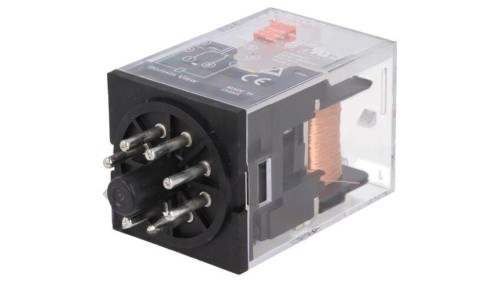 MKS2P-24DC Przekaźnik: elektromagnetyczny DPDT Ucewki: 24VDC 10A/250VAC