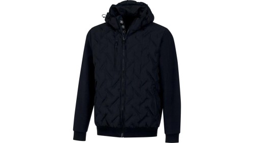 Ciepła Wiatrówka nieprzemakalna - płotno Pongee poliester Softshell, kolor Ciemnoszary-czarny, rozmiar: XL, LUTONNOXG