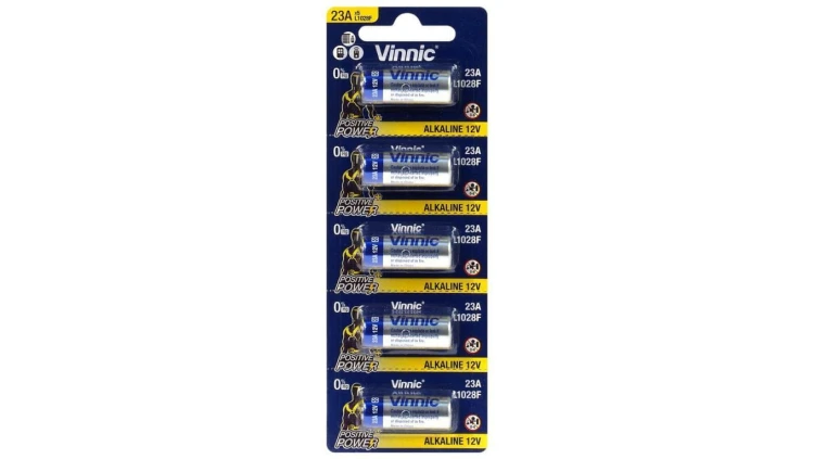5 x bateria do pilota samochodowego Vinnic 23A