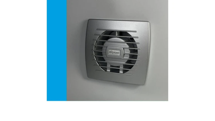Wentylator domowy Eol 100BSF STANDARD, fi 100 mm, kolor srebrny
