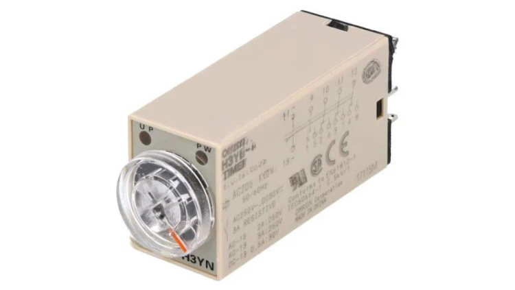 H3YN-4-200-230AC Przekaźnik czasowy 0,1s÷10min 4PDT 250VAC/3A Uzas: 200÷230VAC