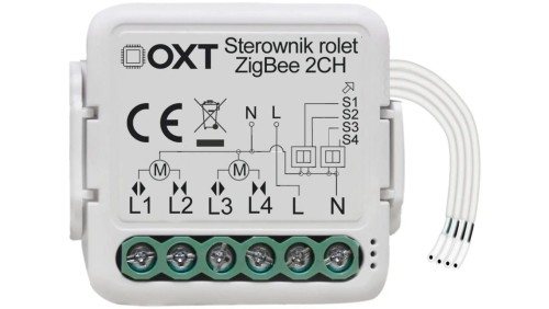 Moduł OXT mini sterownik 2 rolety ZigBee TUYA