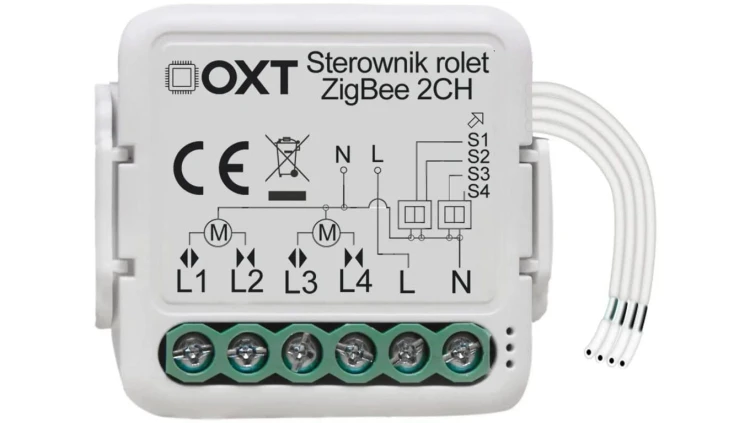 Moduł OXT mini sterownik 2 rolety ZigBee TUYA