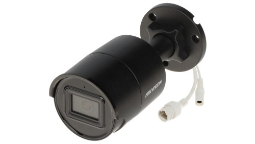 Kamera IP 8 MPX AcuSense + DarkFighter. obiektyw: 2.8mm. Tuba. czarna obudowa. IR 40m. Mikrofon +...