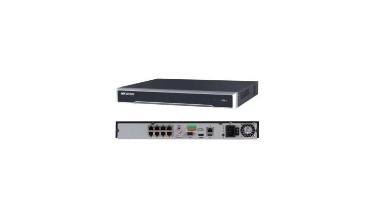 Rejestrator IP 8 CH. 2 x HDD. 1 x LAN. 8 kanałow PoE. HDMI+VGA. wej/wyj audio + alarm