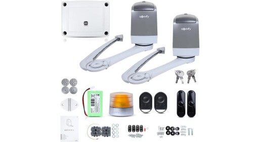Zestaw Somfy Axovia 3S IO Comfort pack do 4m bram dwuskrzydłowych