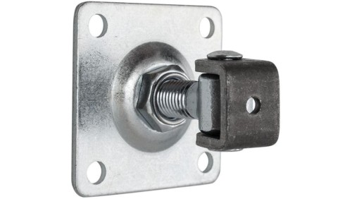 Zawias PSG 61.018 z szyldem 80x80x3mm - gwint M16 (regulowany)