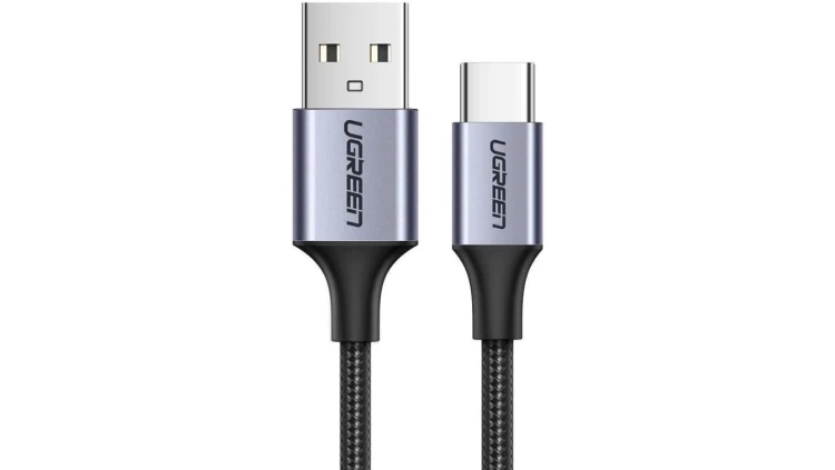 Kabel Ugreen US288 USB-A / USB-C QC 3.0 3A 2m - szary