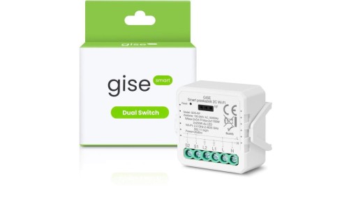 GISE Smart Podwójny moduł przekaźnikowy WiFi Tuya GDS-WF