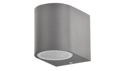 Kinkiet ogrodowy zewnętrzny na LED 1x GU10 BOSTON GOLDLUX ALUMINIUM SZARY owalny