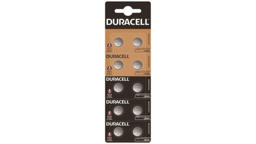 10 x bateria alkaliczna mini Duracell HSDC G13 / LR44 / A76 / L1154 / 157