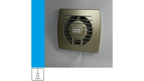 Wentylator domowy Eol 100PGF przełącznik pociągany, fi 100 mm, kolor złoty