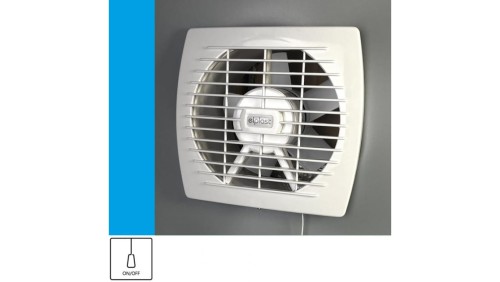 Wentylator domowy Eol 150P przełącznik pociągany, fi 150 mm, kolor biały
