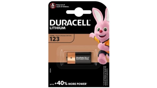 bateria foto litowa Duracell CR123