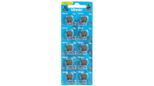 10 x bateria alkaliczna mini Vinnic G8 / AG8 / LR55 / LR1121 / LR1120