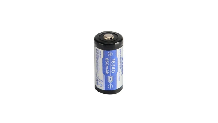 Akumulator Li-Ion 16340 / R-CR123 3,7V 650mAh z zabezpieczeniem