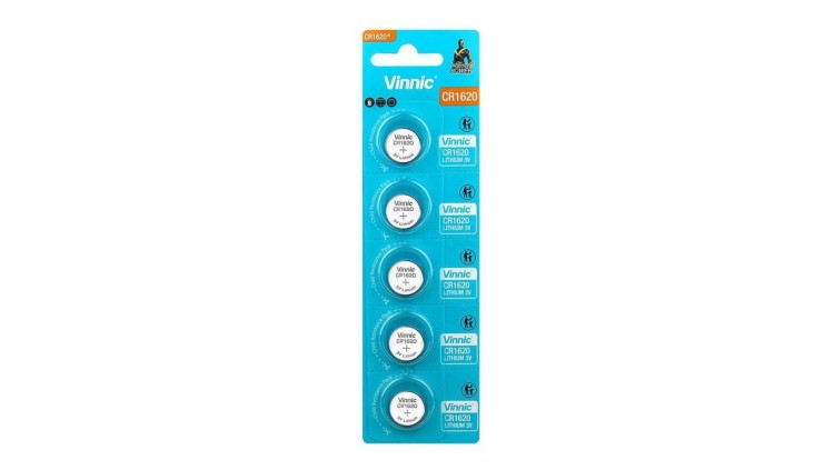 bateria litowa Vinnic CR1620 - 5 sztuk
