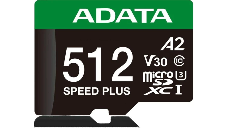 Adata Karta pamięci microSD Speed Plus 512GB UHS1 U3 V30 A2 180/160 MB/s