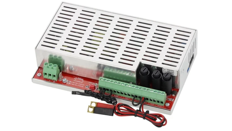 Moduł zasilacza do systemów przeciwpożarowych EN54M-2A7 27,6V/2A/2×7Ah