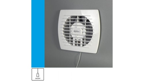 Wentylator domowy Eol 120P przełącznik pociągany, fi 120 mm, kolor biały