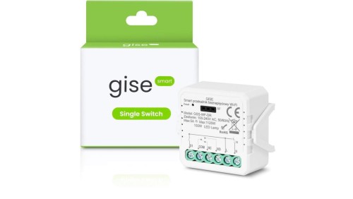 GISE Smart Pojedynczy moduł przekaźnikowy bezpotencjałowy WiFi Tuya GSS-WF-DR