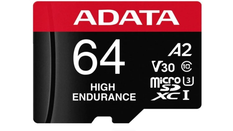 Adata Karta microSD High Endurance 64GB UHS1 U3 V30 A2 100/80MB/s + Adapter