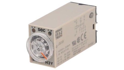 H3Y-2-24DC-10S Przekaźnik czasowy 0,5÷10s DPDT 250VAC/5A 24VDC