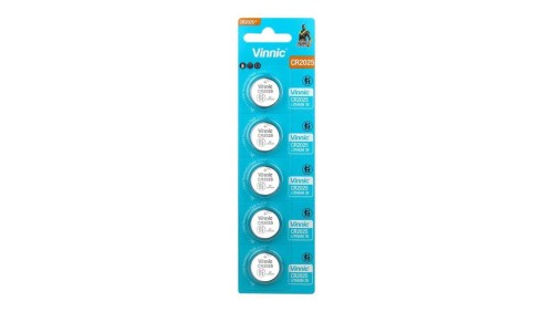 bateria litowa Vinnic CR2025 - 5 sztuk