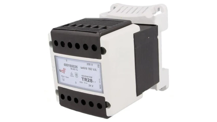 DF-680160026 Transformator sieciowy 160VA 230VAC 24V na szynę DIN IP20