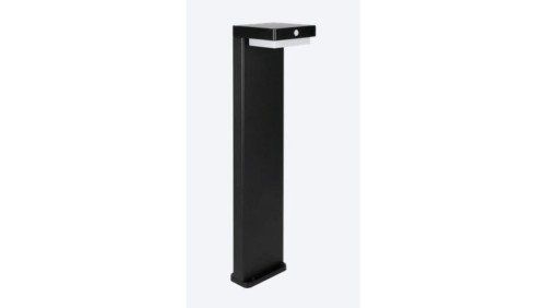 Oprawa Solarna Ogrodowa Suntis 3000K 220lm 2Ah USB-C Kwadrat IP54 Czarna 5 lat gwar.