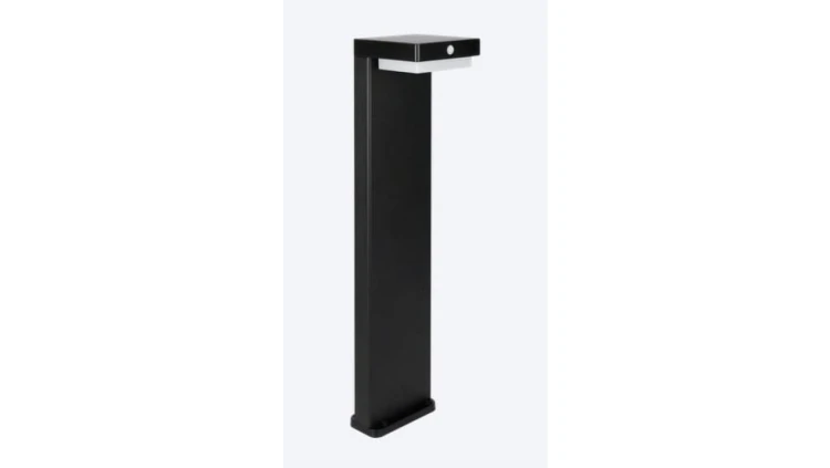 Oprawa Solarna Ogrodowa Suntis 3000K 220lm 2Ah USB-C Kwadrat IP54 Czarna 5 lat gwar.