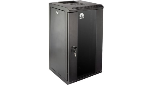 Szafa wisząca RACK 10 cali 12U 300mm czarna NEKU TS