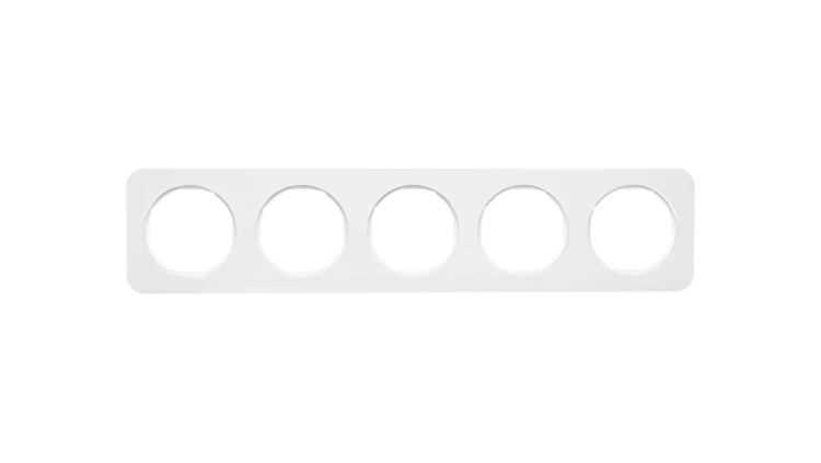 Berker R.1 Ramka pięciokrotna IP20 biała 10152189