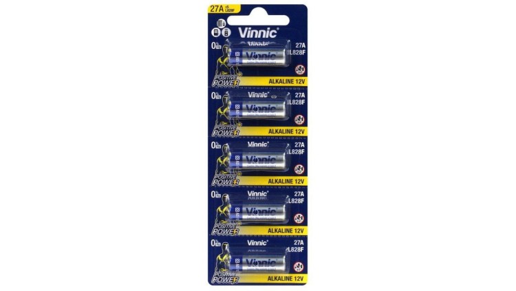 5 x bateria do pilota samochodowego Vinnic 27A
