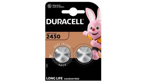 bateria litowa mini Duracell CR2450 DL2450 ECR2450 2BL