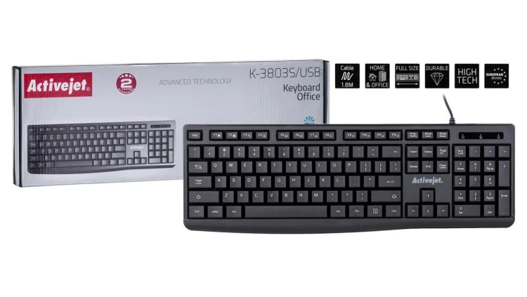 Activejet Klawiatura USB K-3803S