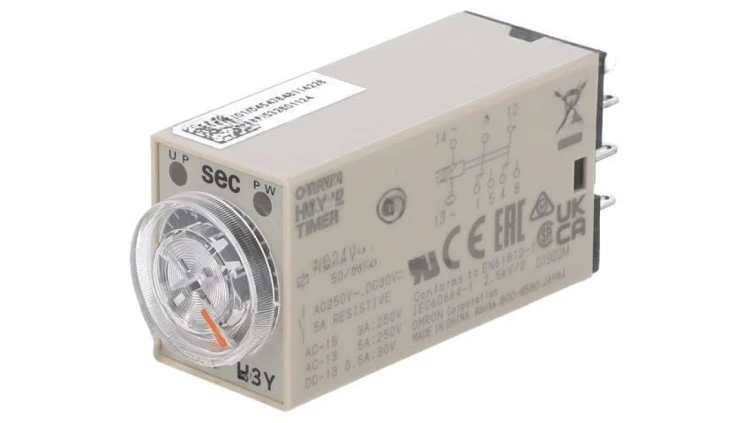 H3Y-2-24AC-10S Przekaźnik czasowy 0,5÷10s DPDT 24VAC