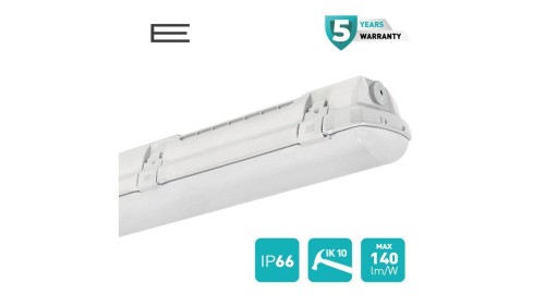 Oprawa Hermetyczna LED PRIMA VALUE 25,8W 3540lm 137lm/W 145,5cm 4000K IP66 IK10, 5 lat gwarancji