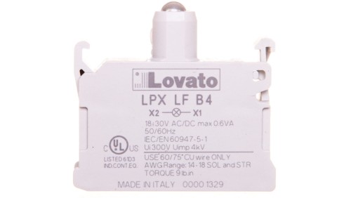 Oprawka z LED czerwona 18-30V AC/DC światło migające LPXLFB4