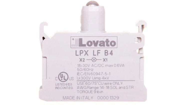 Oprawka z LED czerwona 18-30V AC/DC światło migające LPXLFB4