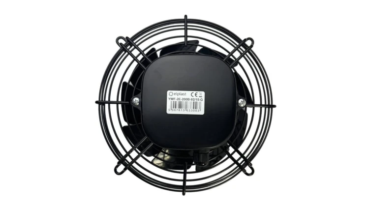 Wentylator ścienny przemysłowy okrągły YWF-2E-200B-92/15-G wyciągowy, fi 200 mm, 780 m3/h