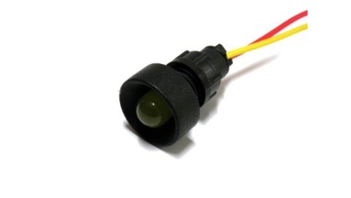 Lampka LED żółta 12-24V AC/DC (klosz 10mm)